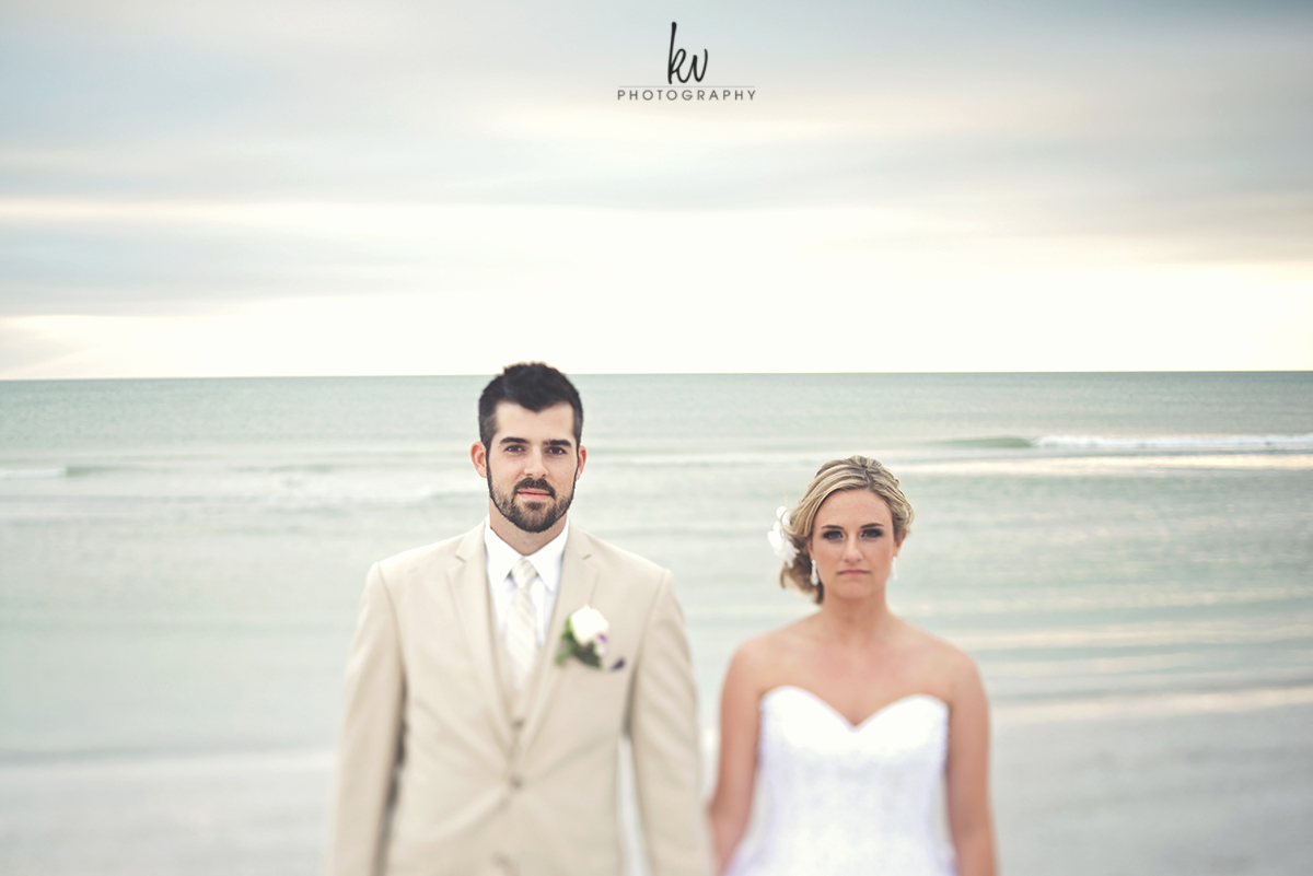 Intimate beach wedding and the Sirata resort at St. Petersburg Florida