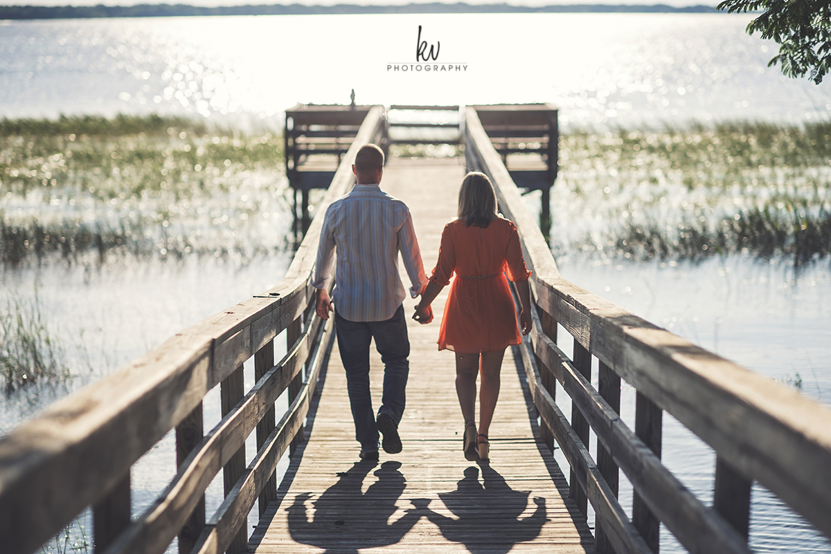 Engagement photos in Clermont Florida