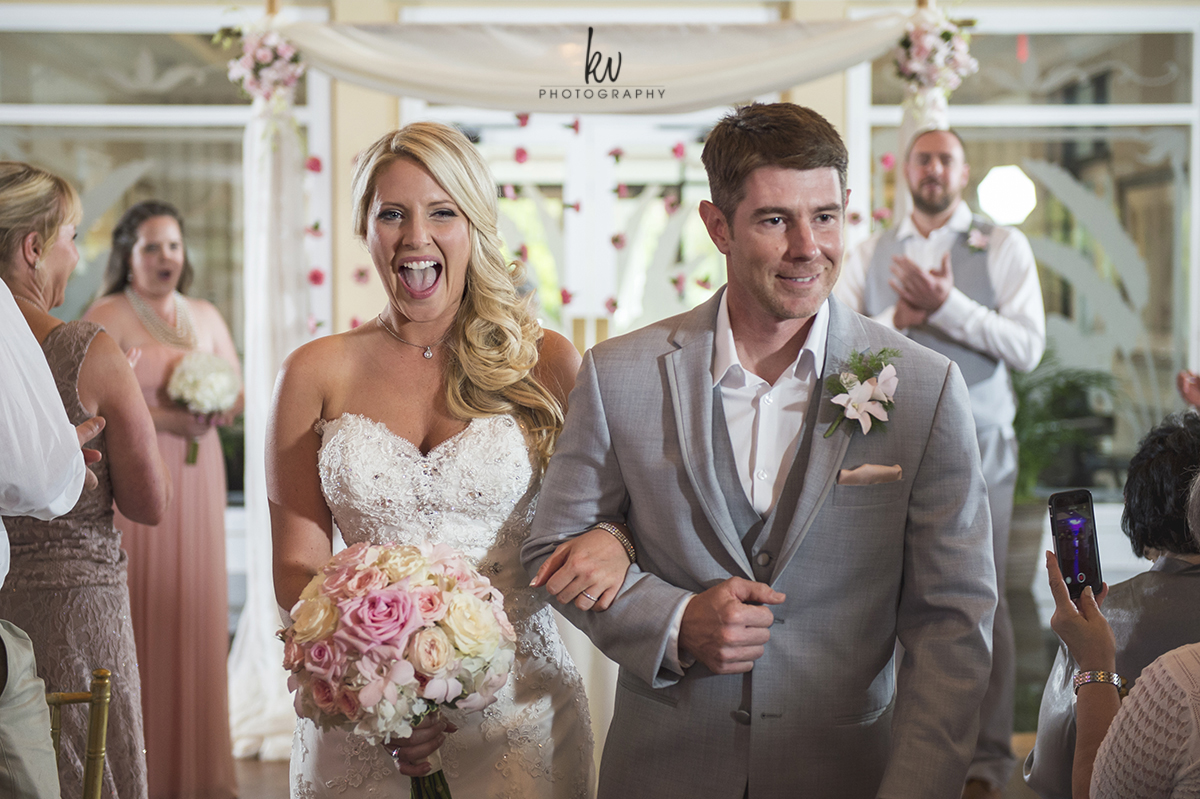 Ceremony during an orlando wedding by kv photography